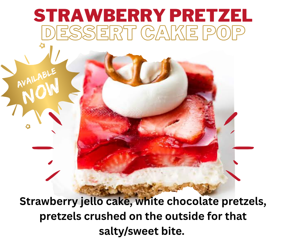 Strawberry Pretzel Dessert Cake Pop